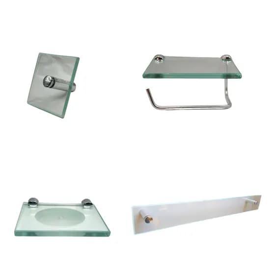 kit banheiro 4 pçs. 1 toalha rosto 1 base 14 cm x 10cm 1 saboneteira reta e um toalha banho 50 cm .