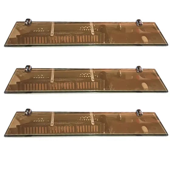 Kit Prateleiras de Vidro 6mm tamanho 40 cm x 10 cm