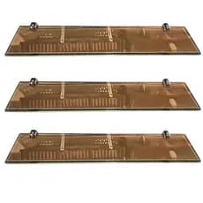 Kit Prateleiras de Vidro 6mm tamanho 40 cm x 10 cm