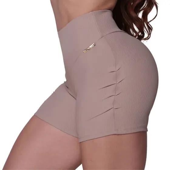 Short Chicago Jacquard Canelado Doce de Leite Moving
