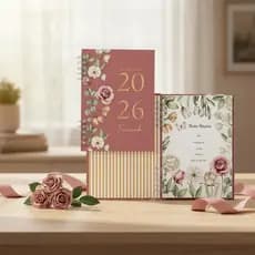 Agenda 2026 Datada Personalizada Com Nome A5 Floral
