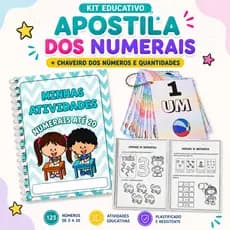 Apostila  dos Numerais 1ao 20 + Chaveiro Plastificado