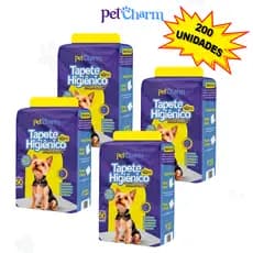 Kit 4 Pacotes Tapete Higiênico Para Cães com 200 Unidades 60x50cm Grande