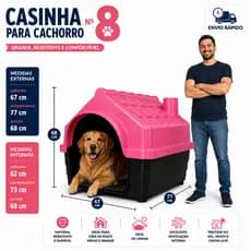 Casinha Plástica Desmontável Cachorros Cães Grande Porte N 8