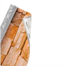 Papel de Parede Tijolinho Bege Pedra Decorações Moveis 10mx45cm