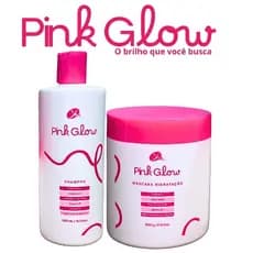 Kit Cronograma Capilar Hidratação Nutrição Reconstrução Para Cabelos profissional Pink Glow Completo