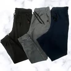 Kit 3 Calça De Moletom Masculina Jogger Treino Slim Academia