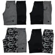 Kit 2 Bermudas Moletom Masculina Litrado 100% Sortidas Desenho Academia Treino