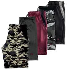 Kit 5 Bermudas Moletom Estampada Academia Treino 100% Algodão 2 Bolsos Confortável