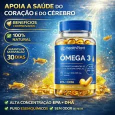 Ômega 3 120 Cápsulas–Alto EPA+DHA–Sem Odor | Anti-inflamatório Natural | Saúde do Coração e Cérebro