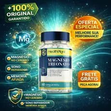 Magnésio Treonato Premium | Foco, Memória e Sono de Qualidade | Alta Absorção