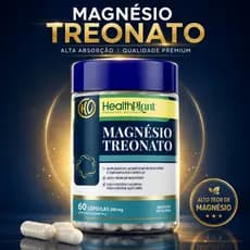 Magnésio Treonato – 60 Cápsulas – Suplemento Mineral Premium – Uso Diário