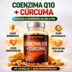 Coenzima Q10 + Cúrcuma Longa – 60 Cápsulas – Combo Suplementos – Uso Diário