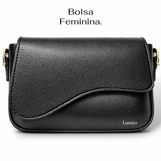 Bolsa Feminina de Mão e Ombro Baguete.