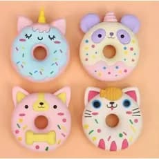 Borracha fofa Gatiinho Donuts  Gigante 1 unidade sortidas de acordo com estoque.