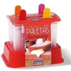 Forma P/ Picolé Paleta Recheada 4 Pçs Com Palito Plasutil REF:6527