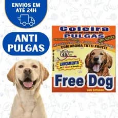Coleira Para Cachorro Anti Pulgas - Free Dog Free Cat
