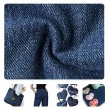 Tecido Jeans 1,70m X 2,00m 100% Algodão Robusto Liso