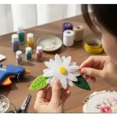 Identifi-ka Kit P/ Artesanato - Margarida E Girassol 20unid-Feltro