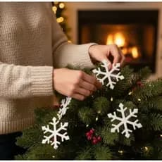 Identifi-ka Kit Artesanato feltro Natal  Papai Noel Neve Kit 20un