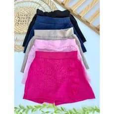 short saia tecido linhão.