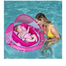 Boia infantil importada 0 a 10 meses SwimWays. Boia com proteção solar ajustável. Super confortável. recém nascido. Bebê.