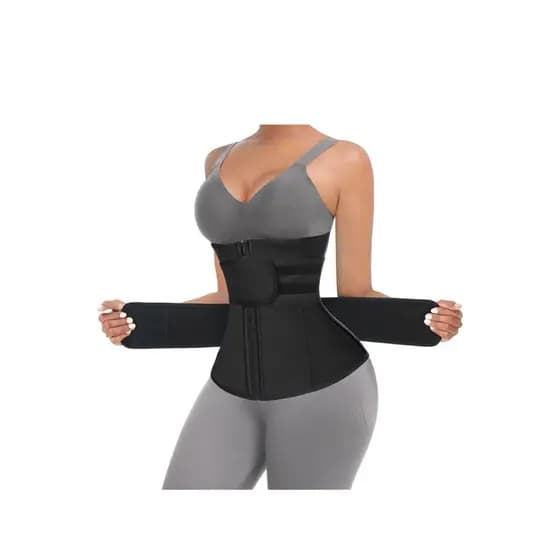 Cinta feminina com faixa de suporte para o seio. Colete de neoprene para treino. Cinta de alta densidade. sauna, 2 tiras, colete de suor