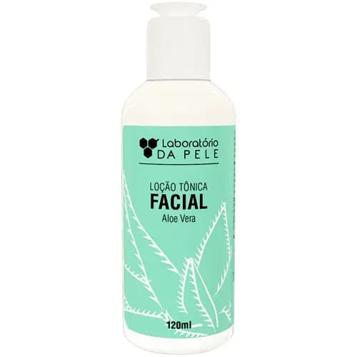 LOÇÃO TÔNICA FACIAL DE ALOE VERA-120ML Laboratório da Pele beleza Tratamento e Cuidados com o Rosto face limpeza