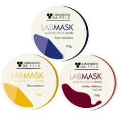 KIT MÁSCARAS REVITALIZANTES FACIAIS (OURO, VINHO,ZAFIRA) Cuidados com o Rosto Tratamento Pele