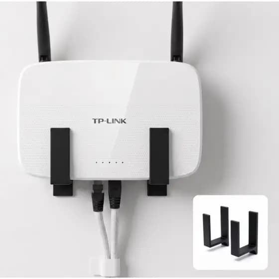 Suporte Roteador Parede Sem Furo Fita 3M Organizador WiFi Universal