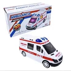 brinquedo carrinho ambulância divertida com som e luz