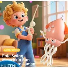 Brinquedo Musical Polvo Dançante Com Luz Led E Evitação De Obstáculos Ideal Aniversários De Bebês