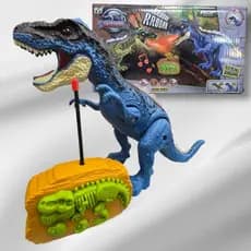 Brinquedo Infantil Dinossauro Controle Remoto Solta Fumaça PILHAS INCLUSAS