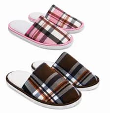 Pantufa Xadrez  Forrada Chinelo Pelúcia Quentinha E Confortável Inverno