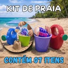 Baldinho de Praia Kit Infantil Completo Castelinho Areia Para Crianças