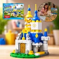 Blocos De Montar Castelo Reino Encantado Infantil 137pç 6em1