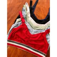 Kit Top Canelado Cropped Sutiã Langerie Feminina Academia Fitness Top Blogueira Fashion Moda