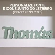 Nome Personalizado 3D com 19cm | Decoração Quarto de Bebê, Maternidade e Festas