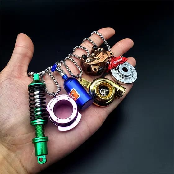 Chaveiro Criativo Carro Turbo Disco De Freio Para De Transmissão Manual Alavanca Caliper Metal Mulher Homem Pingente Telefone 4s Loja Presentes