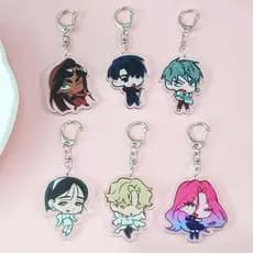 Alien Stage Anime Chaveiro Acrílico Dupla Face Figura De Desenho Animado Pingente Chave De Carro Acessórios DIY