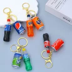 Latas Criativas Em Forma De Refrigerantes Chaveiro Mini Garrafa De Bebida 3D Feminino Masculino Mochila Pingente