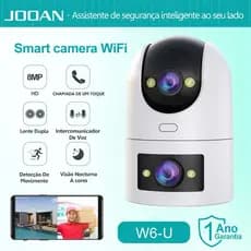 JOOAN W6-U 8MP HD Lente Dupla Câmera De Segurança Externa Visão Noturna À Prova D'água Sem Fio IP Cam Áudio Bidirecional