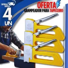 Kit Grampeador Tapeceiro 8mm Profissional de Grampos Alta Pressão Grampos Profissional Grampeadores