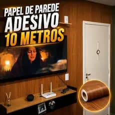 Papel de Parede Adesivo 5/10m Magno Amadeirado Impermeável Sala Quarto Antimofo Cozinha Lavável