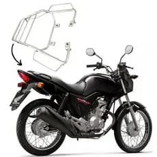 Bagageiro Garupa Com Alça Fan/Start 160 2016 a 2024 Cromado Moto