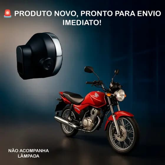 Farol Cg 150 Titan Fan 2004 2005 2006 2007 2008 Aro Cromado Moto