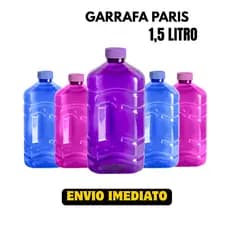 Garrafa PET Paris Tampa Lisa 1,5 Litros Para Academia