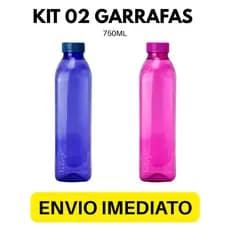 Kit 02 Garrafas de Água Barcelona de 750ML - Uso geral