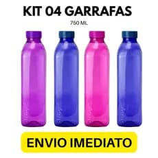 Kit C/ 04 Garrafas de Água Barcelona 750ML - Uso geral