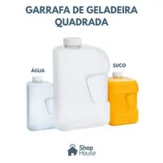 Garrafa de Geladeira de 2 Litros para Armazenar Chá, Sucos, Água, Vitaminas, Leite